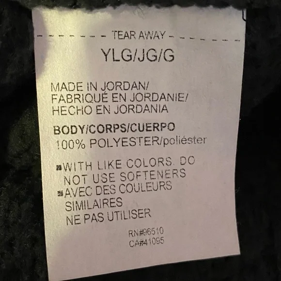 Under Armour Sherpa Fleece Hoodie Black Cropped Long Sleeve Women’s Size Large - Picture 5 of 11